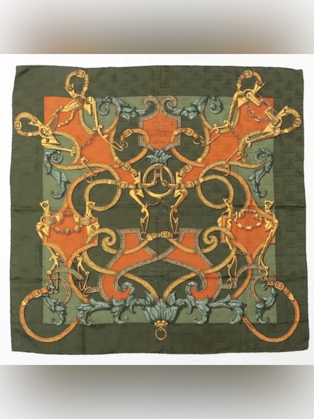 Hermes Carre 90 L'Instruction Du Roy Silk Scarf